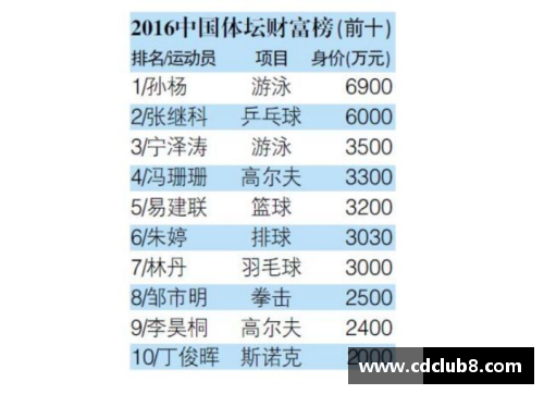 新疆体育明星收入排名揭示背后故事与未来发展潜力
